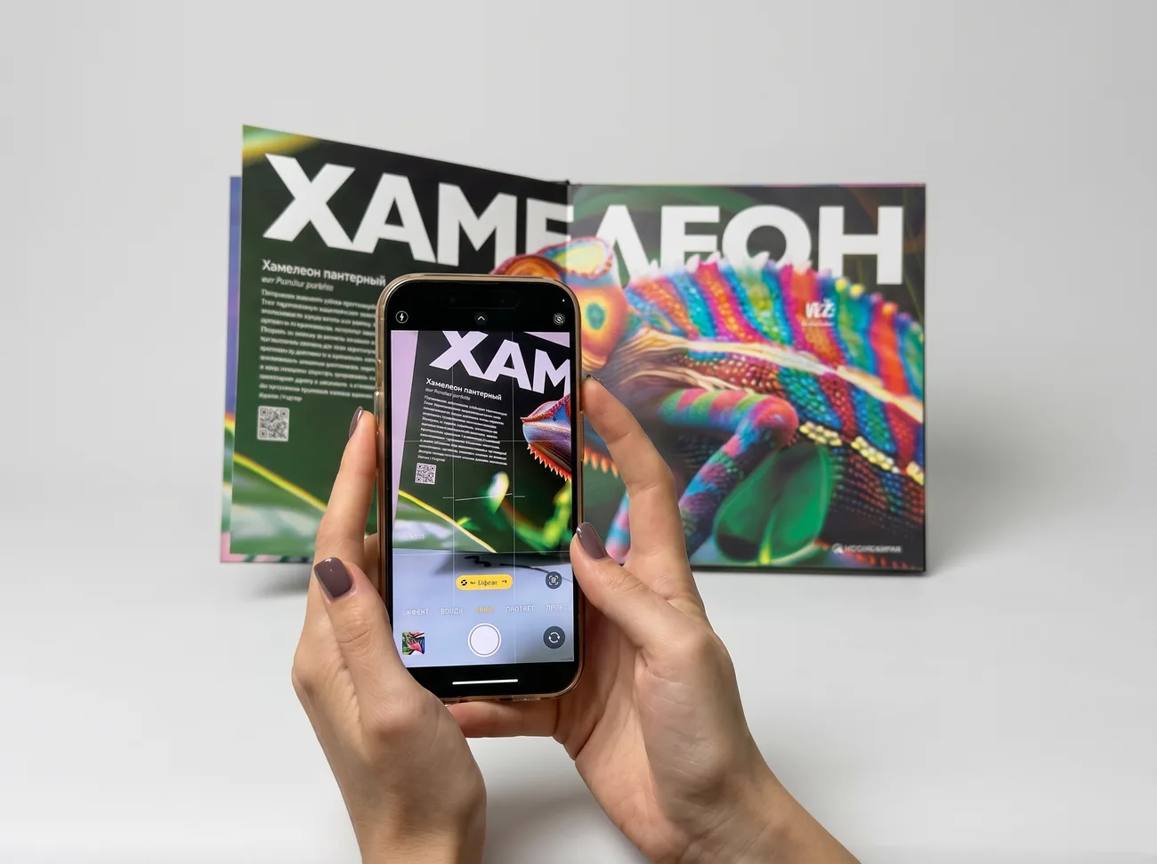 Хамелеон — упаковка с AR